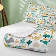 thumbnail image 4 of Erosebridal Giraffe Twin Quilt Set for Boys Girls, Tropical Jungle Twin Coverlet Set, 2-Piece 1 Bedspread and 1 Pillowcase, 4 of 7