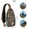 thumbnail image 5 of Crossbody Sling Backpack for Women Men Travel Moon Map Shoulder Sling Crossbody Casual Chest Bag for Travel Sports Running Hiking, 5 of 6