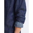 thumbnail image 4 of Free Assembly Men's Denim Shirt, Sizes XS-3XL, 4 of 5