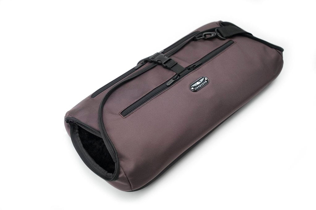 Sleepypod Air - Airline Approved Carrier and Crash-Tested Car Seat for Cats and Dogs up to 18 lbs. (Chocolate Brown)