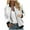 White, variant on cocolona Jackets for Women Lightweight Casual Solid Color Zipper Jacket Fall Winter Coat Outwear with Pockets S-2XL