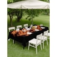 thumbnail image 4 of Outdoor Tablecloth with Umbrella Hole for Patio/Picnic/Party/Camping, Dragon Flames Waterproof Table Cloth Rectangle Table Cover Washable, Orange Dragons Abstract Modern Art (52"x 70"), 4 of 8