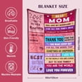 thumbnail image 6 of Mom Birthday Gifts from Daughter & Son - Best Mom Ever Gifts - Presents for Moms - Christmas Valentines Day Mothers Day Birthday Gift Ideas for Moms - Gift for Mother - To My Mom''s Blanket 50"x60", 6 of 6