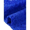 thumbnail image 6 of Agnes Orinda Women's Plus Size Cardigans Open Front 3/4 Bell Sleeves Sheer Lace Cover Up 1X Royal Blue, 6 of 7