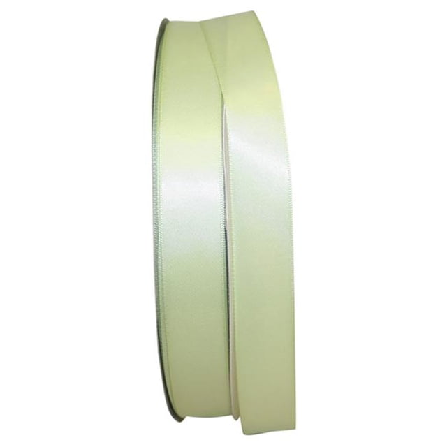 Reliant Ribbon 4950-542-05C 0.875 in. 100 Yards Double Face Satin Ribbon, Lime Juice