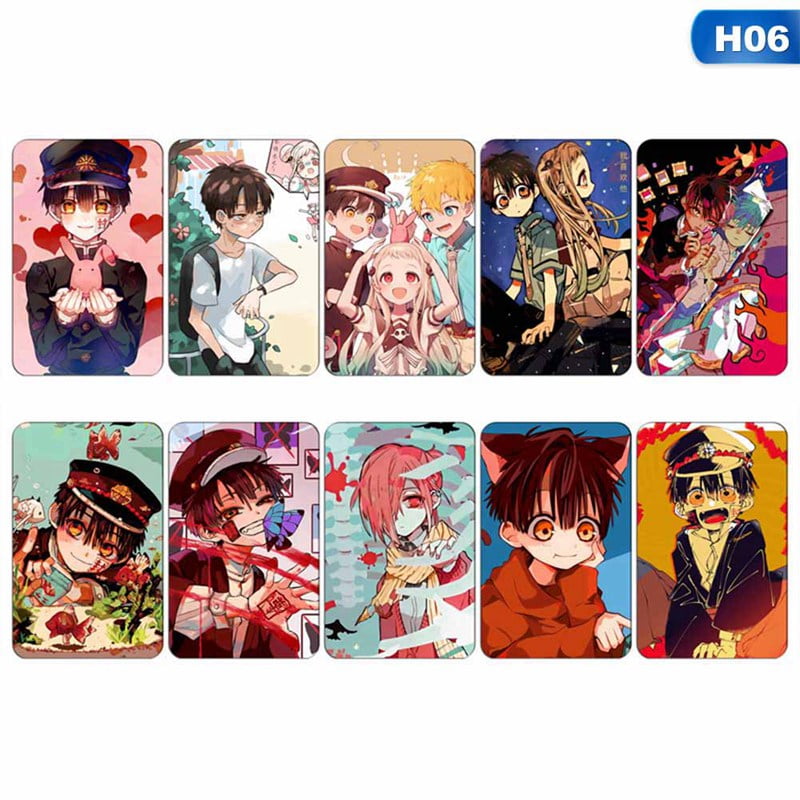 kaboer 10 pcsset toilet bound hanako kun anime card stickers student