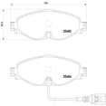 thumbnail image 2 of Balatas Delanteras marca brembo para Volkswagen Jetta Comfortline 2019-2023, 2 of 5