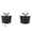 38mm, variant on Rubber Pool Plug Stopper Accessories Portable Tight Sealing 2 Pieces Black