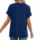 thumbnail image 4 of Puntoco Liquidación de blusas cortas para mujer, blusa de manga corta a la moda para mujer, camiseta divertida con cuello en V, 4 of 5