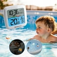 thumbnail image 2 of Digital Pool Thermometer Floating - Easy Read Wireless Water Thermometer for Spa, Aquarium & Swimming Pools - IPX8 Waterproof Design with Remote Temperature Sensor & Humidity Monitor, 2 of 9