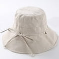 thumbnail image 3 of CoCopeaunts Black Bucket Hat New Beach Bow Belt Basin Hat for Women Female Ladies Bucket Hats Summer Mesh Lining Sun Cap, 3 of 8