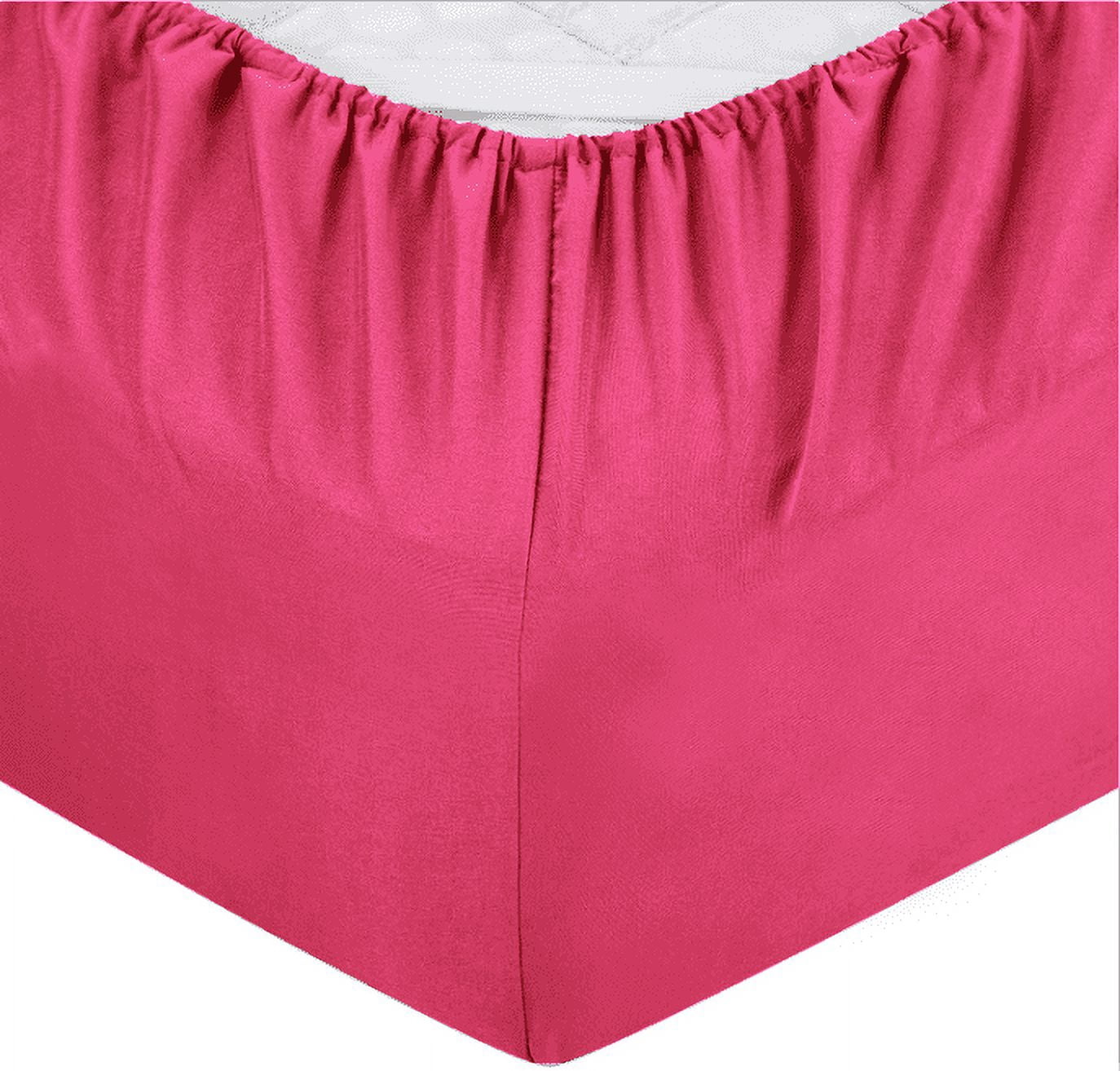 Sweet Home Collection 1500 Series Bed Sheets - Extra Soft Microfiber Deep Pocket 6pc Sheet Set - Fuchsia, Twin XL