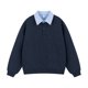 thumbnail image 1 of pstuiky mangas largas para hombre, Blusa/camiseta informal elegante a rayas de manga larga con cuello, botones y bolsillo para hombre Tops de hombre xxl, 1 of 4