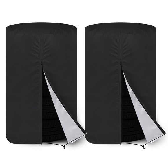 KALINCO Housse de Pneu Grande Taille, Sac de Rangement pour Pneus Imperméable, Housse de Pneu Saisonnière Antipoussière, Housse Universelle pour Pneu de Secours, Convient jusqu'à un Diamètre de 32 Pouces