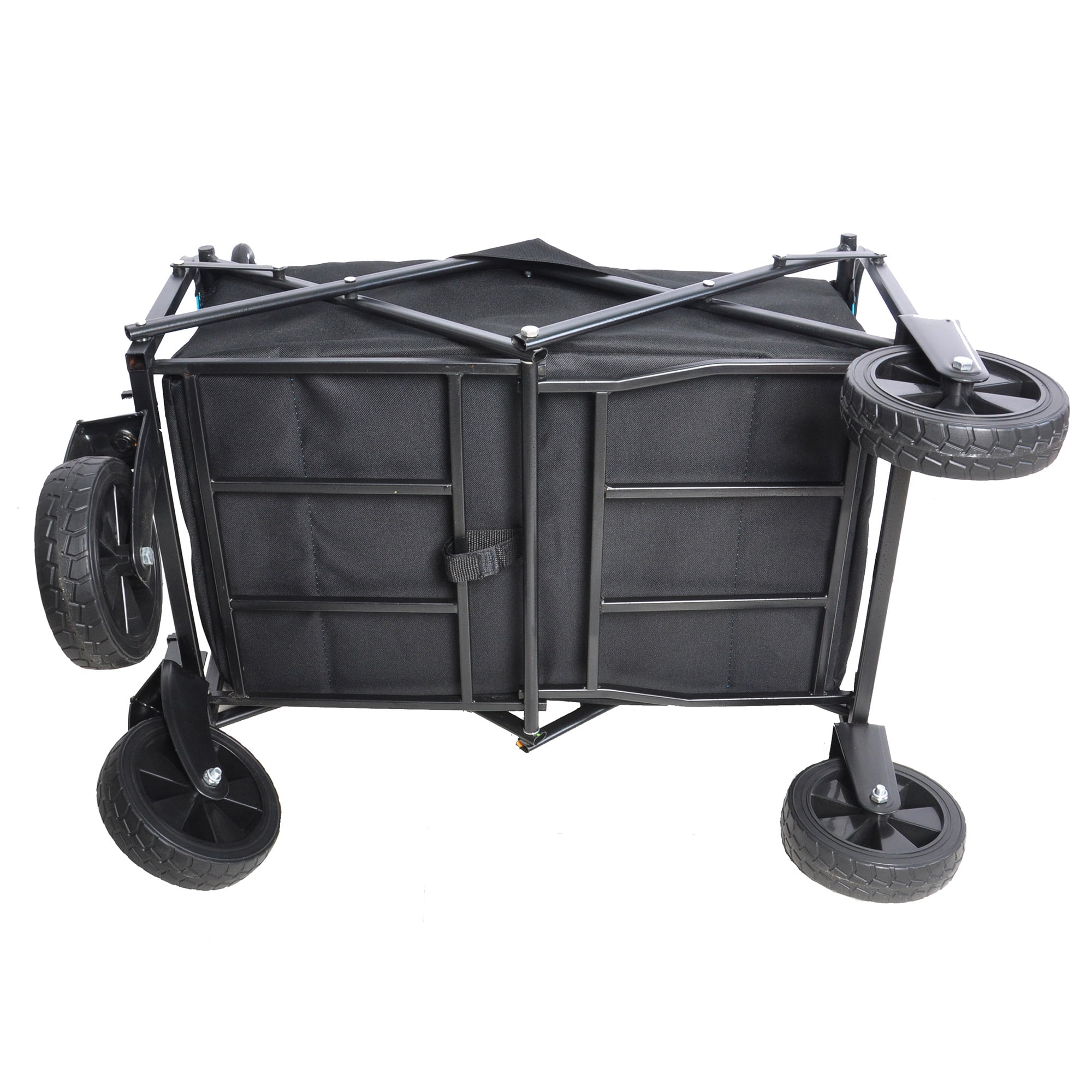 Aimee Lii Folding Utility Wagon Cart, Beach Wagon with Big Wheels for Sand, Portable Wagon, Black Aimee Lii Folding Utility Wagon Cart, Beach Wagon with Big Wheels for Sand, Portable Wagon, Black
