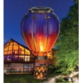 thumbnail image 4 of Regal Glass/Metal 23.5 in. Solar Hot Air Balloon Outdoor Hanging Lantern, 4 of 4