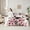 White Pink, variant on Homewish Highland Cattle Kids Bedding Comforter Set 7pcs, Pink Blossoms Flower King Bedding Sets, Rustic Farmhouse Reversible Bed Sheets, Luxury Bedroom Decor