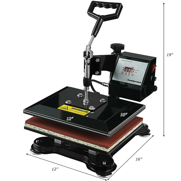 Costway 12'' x 10'' Heat Press Machine Swing-Away Digital Transfer