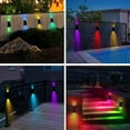 thumbnail image 5 of LINLIN Solar Fence Lights LED Solar Wall Lights Waterproof Solar Lights Outdoor Multicolor Decorative Light Up Down Solar Deck Light Landscape Path Lights for Backyard Garden Garage Pathway, 5 of 9