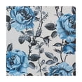 thumbnail image 4 of WYYP Blue Rose Pattern Square Tablecloth Waterproof Resistant Fabric 100% Polyester Fiber 40*40, 4 of 8