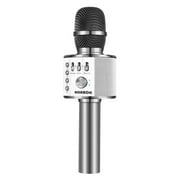 BONAOK Wireless Bluetooth Karaoke Microphone, Portable Handheld Mic Speaker Machine for Home Party Birthday All Smartphones (Q37 Gray)