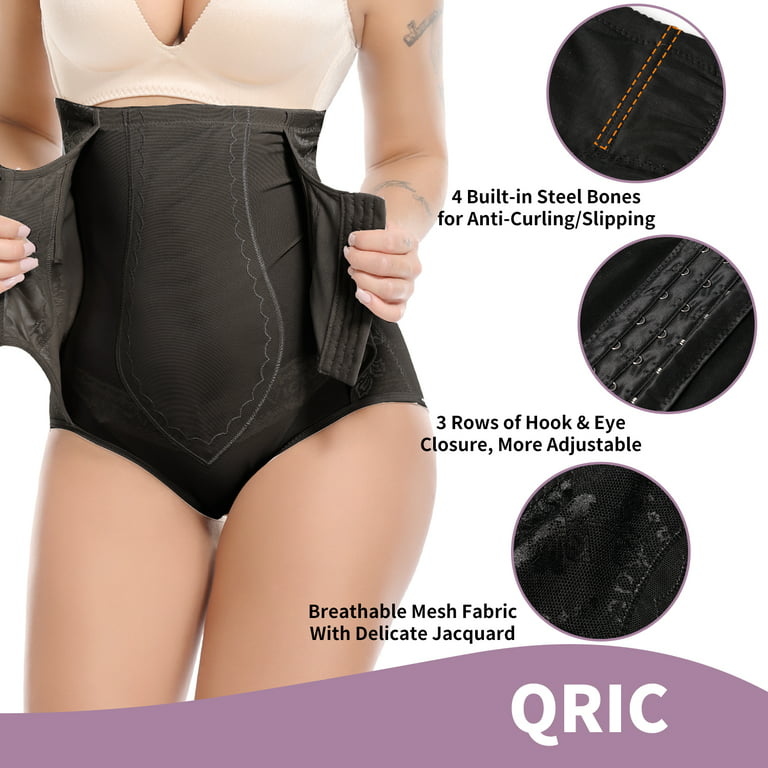QRIC Tummy Control Panties for Women Shapewear Butt Lifter Short High Waist  Trainer Corset Slimming Body Shaper Underwear (XS-3XL)