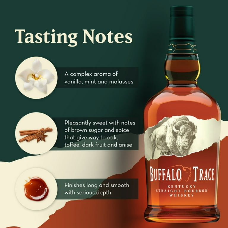 Buffalo Trace バーボンウイスキー 750ml 45% Buffalo Trace Kentucky Straight Bourbon Whiskey, 750 ml