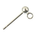 thumbnail image 2 of 3mm Sterling Silver Ball Earring Posts - 2ct. by Bead Landing, 2 of 2
