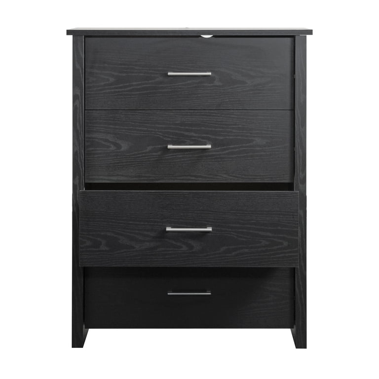Free Shipping! Mainstays Charcoal 4-Drawer Dresser with Metal
