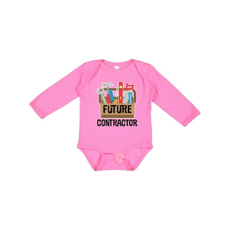 

Inktastic Construction Future Contractor Gift Baby Boy or Baby Girl Long Sleeve Bodysuit