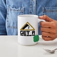thumbnail image 4 of CafePress - Get A Grip Rock Climbing Large Mug - 15 oz Ceramic Large White Novelty Mug, 4 of 6
