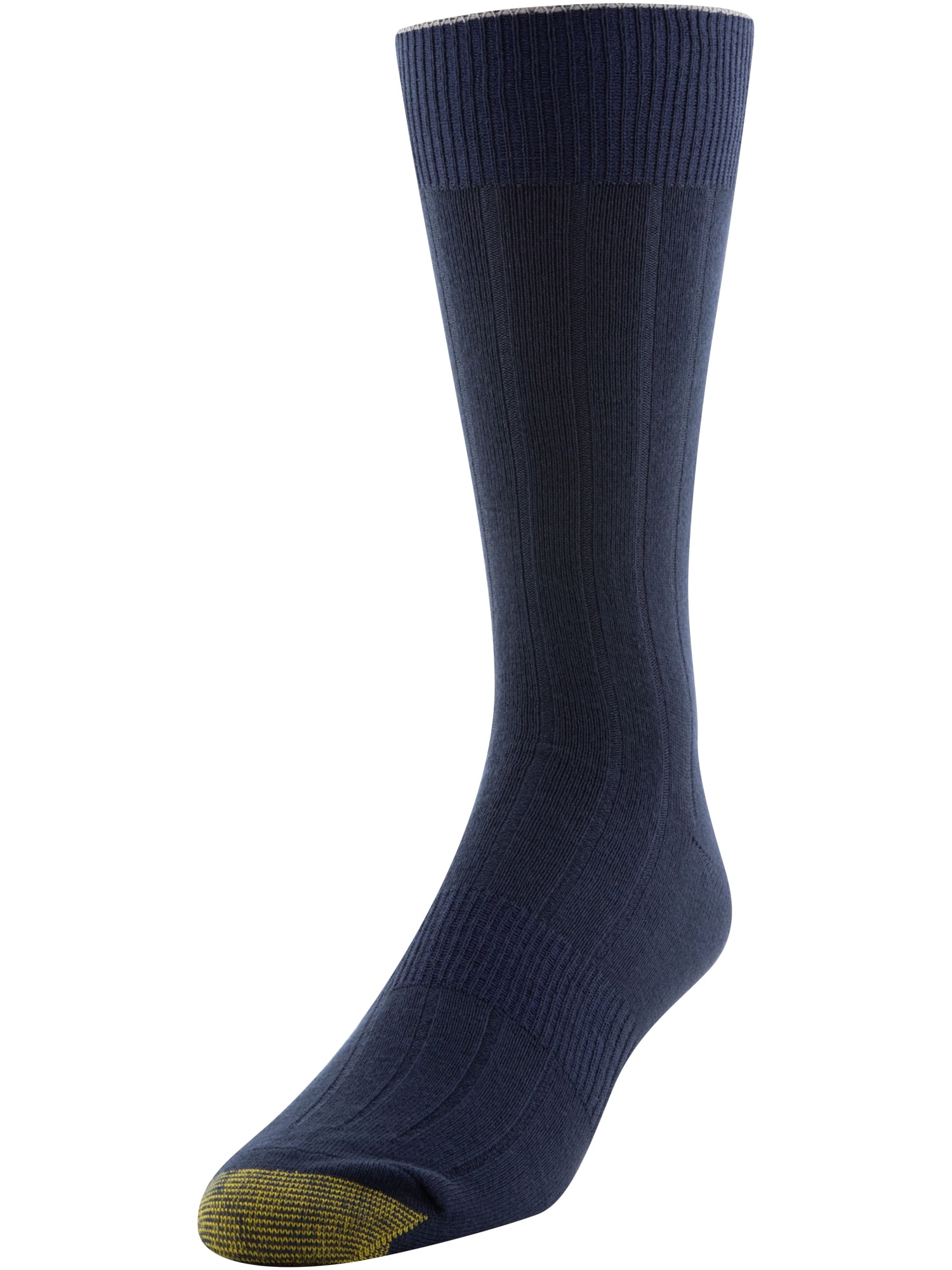 gold toe ribbed dress socks GOLDTOE, Mens Rib Crew Socks, Reinforced styleattribute-sheer