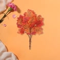 thumbnail image 6 of Mdesiwst Artificial Maple Leaf with Stem,UV Resistant Indoor Outdoor Faux Leaves Branch Fall Fake Floral Arrangement Decoration, 6 of 8