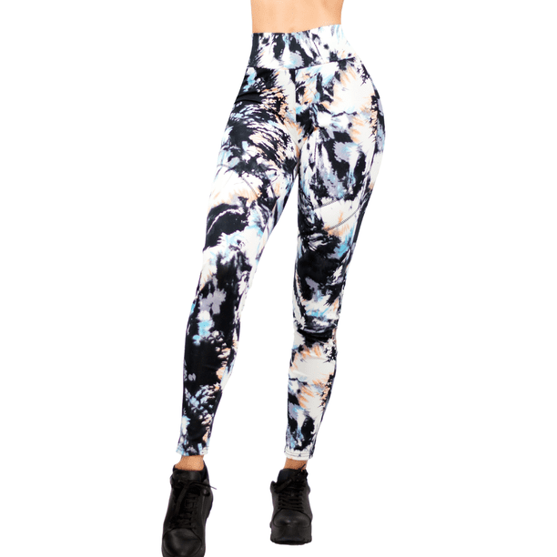 LEGGING DEPORTIVO DE MUJER PUSH UP DISEÑO JASPEADO EN COLORES