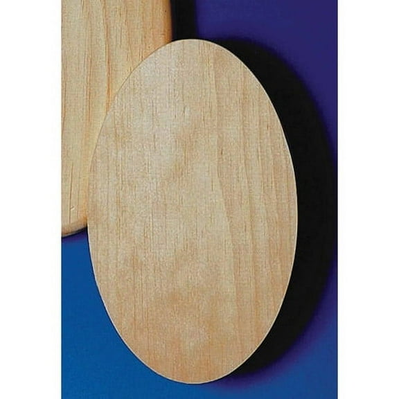 Unfinished Oval Plaques, Pack of 12