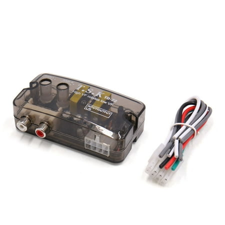 Rca Chassis Socket - High to Low Line Out 2 RCA Socket Audio Stereo Speaker Level Converter for Car