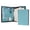 Cyan, variant on Wason A4 Portfolio with Zipper - Leather PU Padfolio with Detachable Ring Binder and Writing Notepad Holder, Conference File Multi-Pockets Organizer for Office Travel School (Black)