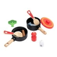 thumbnail image 1 of 11x accesorios de cocina simulados Montessori juguetes educativos utensilios de cocina juego de ollas y sartenes para niños niñas niños regalos de, 1 of 9