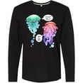 thumbnail image 3 of Inktastic Funny I'm Not Jelly Jellyfish in Blue and Pink Long Sleeve T-Shirt, 3 of 5