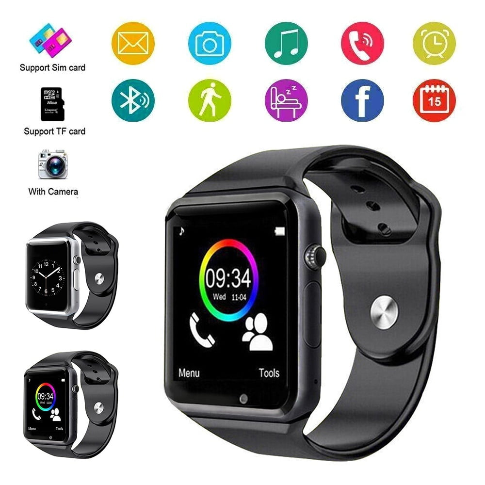 Forud type Advarsel Higgins NEW Waterproof Smart Watch Bluetooth GSM Sim Phone Pedometer Sedentary  Remind Sleep Monitor Remote Camera for Android/iOS - Walmart.com