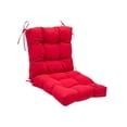 thumbnail image 4 of Cojín para silla de comedor con respaldo integrado, cojín antideslizante para asiento rojo, 4 of 9