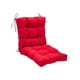 thumbnail image 4 of Cojín para silla de comedor con respaldo integrado, cojín antideslizante para asiento rojo, 4 of 9