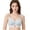 Sky Blue, variant on Bra With Gathered Cups For Sagging Featuring Soft Jelly Like Support Non Underwire Double Adjustable Straps, S, Light Yellow