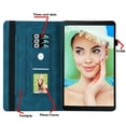 thumbnail image 2 of XYX Case for Lenovo Tab P11 Pro Gen 2 11.2 2022 ZAB50194GB ZAB50043SE, Retro Butterfly Slim Folio Stand Cover (Blue), 2 of 6
