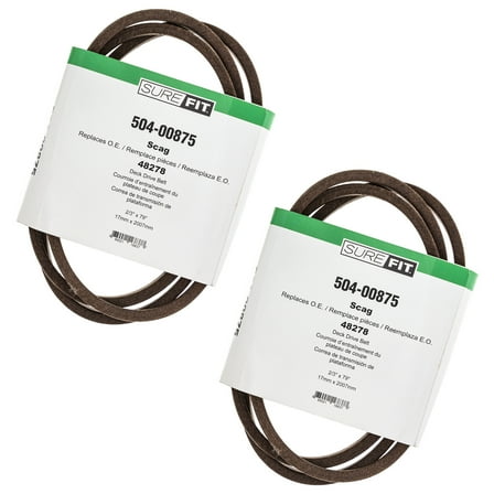 SureFit Cutter Deck Drive Belts Replacement for Scag 48278 32" Cut Walk-Behind SW SW32 Lawn Mowers 2 Pack