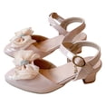 thumbnail image 5 of Zanarzt Little Girl Dress Shoes Big Kids Girl Open Toe Dress Shoes Party Wedding Shoes Pink,US 13.5, 5 of 5