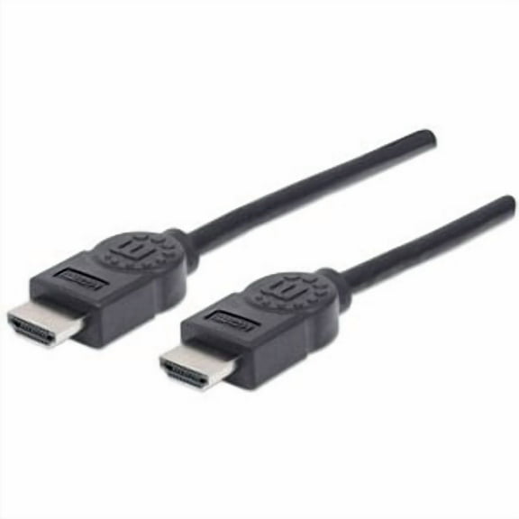 Manhattan 6ft High Speed Shielded 3D/4K HDMI Male to Male Cable - Black