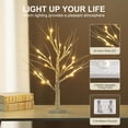 thumbnail image 3 of 2FT/24” Birch Tree Light with 24LT Warm White LEDs Battery Powered Timer, Artificial Tabletop Tree Light Money Tree Wedding Desk Table Easter Decor Christmas Tree Christmas Decorations, 3 of 7