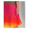 thumbnail image 3 of LAUREN RALPH LAUREN Womens Pink Zippered Lined Ombre Midi Wear To Work A-Line Skirt Plus 20W, 3 of 4