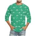 thumbnail image 1 of Tops para hombre, blusas y camisas de cuello redondo y manga corta para hombre, blusas casuales de moda con cuello redondo y manga corta, blusas para hombre, blusas de poliéster para hombre, 1 of 4